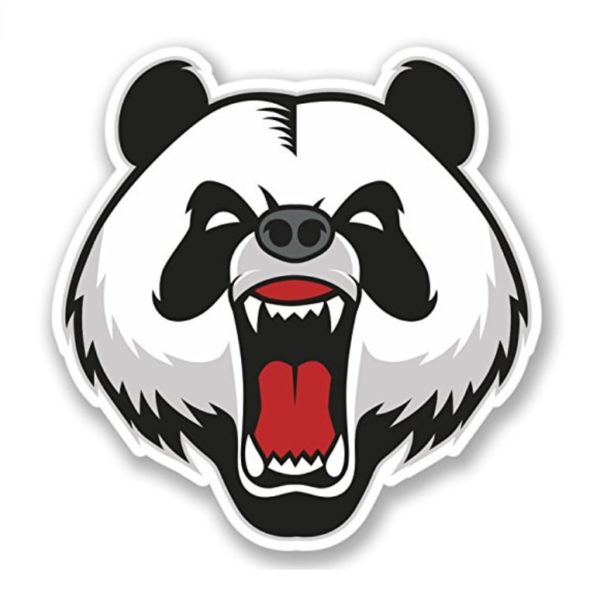 Les yeux sur la route Stickers Panda Rétroviseurs Gros yeux de panda